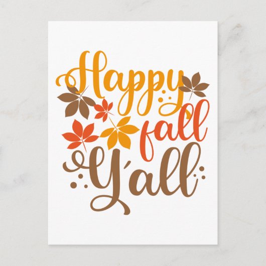 Fijne Herfst voor Y'all Briefkaart (Voorkant)