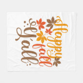 Fijne Herfst voor Y'all Fleece Deken (Voorkant (Horizontaal))