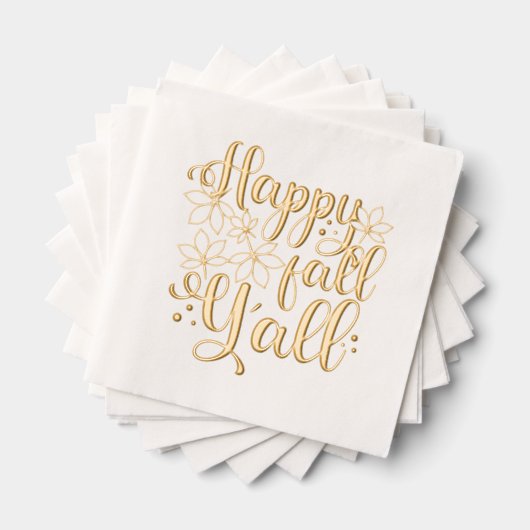 Fijne Herfst voor Y'all Folie Servetten (Insitu (Gestapeld))