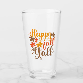 Fijne Herfst voor Y'all Glas