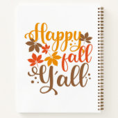 Fijne Herfst voor Y'all Notitieboek (Achterkant)