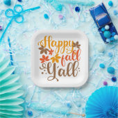 Fijne Herfst voor Y'all Papieren Bordje (Feest)