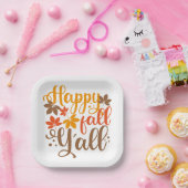 Fijne Herfst voor Y'all Papieren Bordje (Feest)