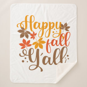 Fijne Herfst voor Y'all Sherpa Deken