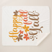 Fijne Herfst voor Y'all Sherpa Deken (Voorkant (horizontaal))