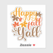 Fijne Herfst voor Y'all Sticker (Vel)