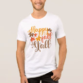 Fijne Herfst voor Y'all Tri-Blend Shirt (Voorkant)