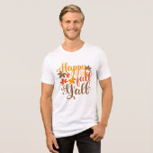 Fijne Herfst voor Y'all Tri-Blend Shirt (Voorkant volledig)