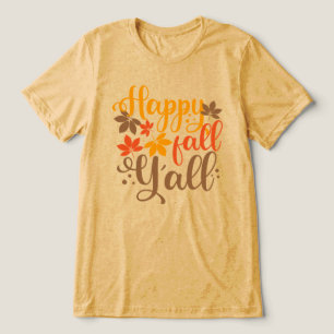 Fijne Herfst voor Y'all Tri-Blend Shirt