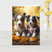 Fijne Herfst Y'all | Autumn Blessings AI Art Kaart (Gele Bloem)