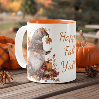 Fijne Herfst, Y'all Gnome Tweekleurige Koffiemok
