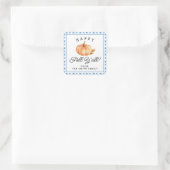 Fijne Herfst Y'all | Herfst Herfst | Persoonlijke  Vierkante Sticker (Tas)