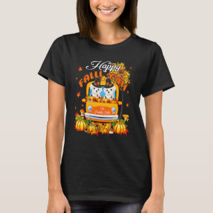 Fijne Herfst Y'all Thanksgiving Maltezer op vracht T-shirt