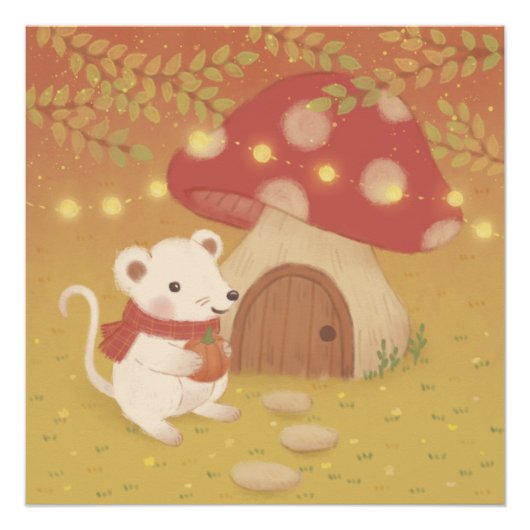 Fijne herfstdagen met de muis perfect poster (Voorkant)