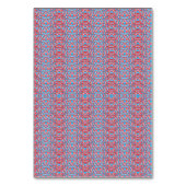 Fijne, herhalende, lichtroze en lichtblauwe vacht kaart (Achterkant)