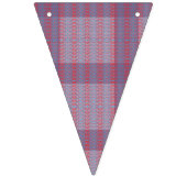 Fijne, herhalende, lichtroze en lichtblauwe vacht vlaggetjes (Eerste vlag)