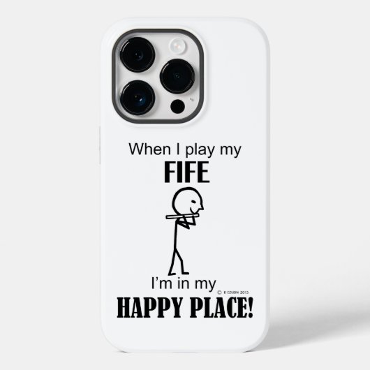 Fijne Hoesje-Mate iPhone Case bij fife Happy Place (Achterkant)
