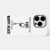 Fijne Hoesje-Mate iPhone Case bij fife Happy Place (Achterkant (horizontaal))
