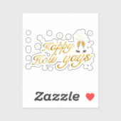 Fijne Holi-Yays! Feestelijke viering ontwerp Sticker (Vel)