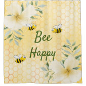 Fijne hommels gele honingraat lief schattig douchegordijn (Voorkant)