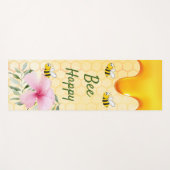 Fijne hommels gele honingraat zoet yogamat (Voorkant (horizontaal))