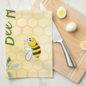 Fijne hommels Gele honingraat zomer Theedoek (Quarter Fold)