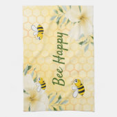 Fijne hommels Gele honingraat zomer Theedoek (Verticaal)