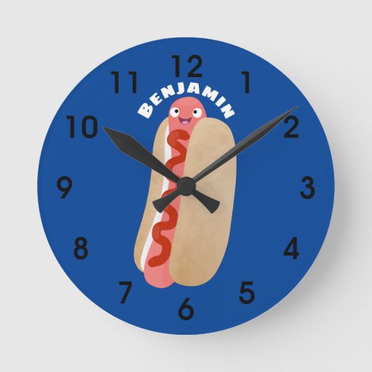 Fijne hondshond Weiner cartoon  Ronde Klok (Voorkant)