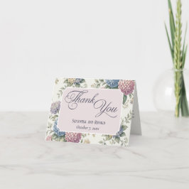 Fijne Hortensia Bloemen Trouw Dank Je Wel Bedankkaart