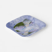 Fijne Hortensia  Papieren Bordje (Gebogen)