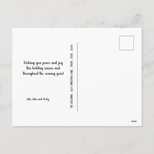 Fijne Howliday-hondliefhebber Vakantie Fotokaart Feestdagenkaart (Achterkant)