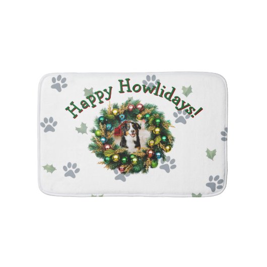 Fijne Howlidays Foto Afbeelding Badmat (Voorkant)