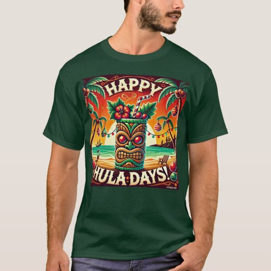 Fijne Hula dagen! T-shirt (Voorkant)