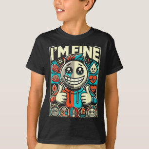 Fijne Hulp Depressie Angst Geestelijke Gezondheid T-shirt