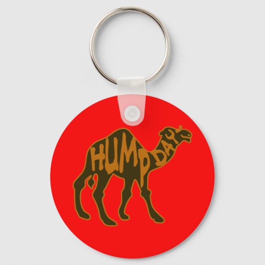 Fijne Hump Dag met Camel Sleutelhanger (Voorkant)