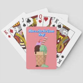 Fijne ijsdag! pokerkaarten