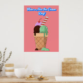 Fijne ijsdag! Poster (Keuken)