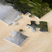 Fijne ijspegels aan een struik hangen legpuzzel (Zijkant)