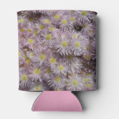 Fijne ijzige roze succulente bloemen blikjeskoeler (Achterkant)