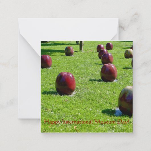 Fijne Internationale Museum Dag! Notitiekaartje (Voorkant)