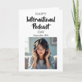 Fijne Internationale Podcastdag! 30 september Kaart (Voorkant)