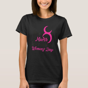 Fijne Internationale Vrouwendag 2022 8 maart 2022 T-shirt