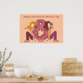 Fijne Internationale Vrouwendag (8 maart) Poster (Keuken)