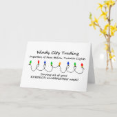 Fijne Italiaanse Twinkle Lights Kerstkaart Kaart (Gele Bloem)