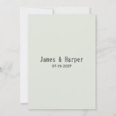 Fijne ivoren witte bloemschikking RSVP Kaart (Achterkant)