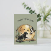 Fijne jachtdag! briefkaart (Staand voorkant)