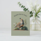 Fijne jachtdag! briefkaart (Staand voorkant)