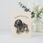 Fijne jachtdag! briefkaart (Staand voorkant)