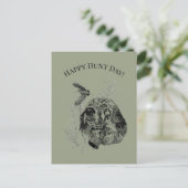 Fijne jachtdag! briefkaart (Staand voorkant)
