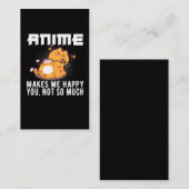 Fijne Japanse Anime Lover Otaku Cute Cats Visitekaartje (Voorkant / Achterkant)